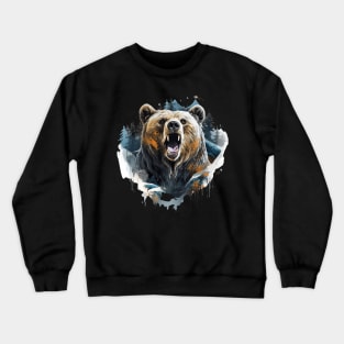 Roaring bear Crewneck Sweatshirt